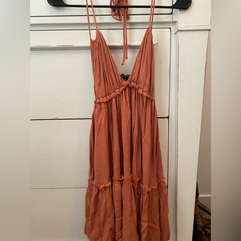 Pink Lilly open back dress